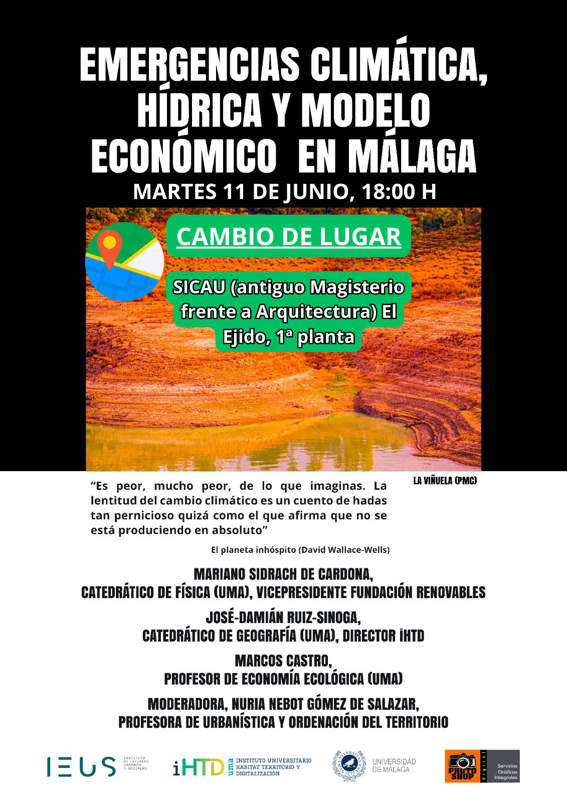 Emergencias climática, hídrica y modelo económico en Málaga
